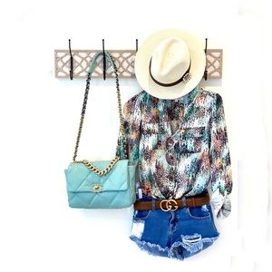 Multi Color Silk Blouse